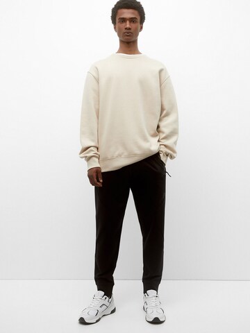 Pull&Bear Tapered Pants in Black