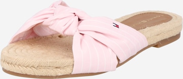 TOMMY HILFIGER - Zapatos abiertos en rosa: frente