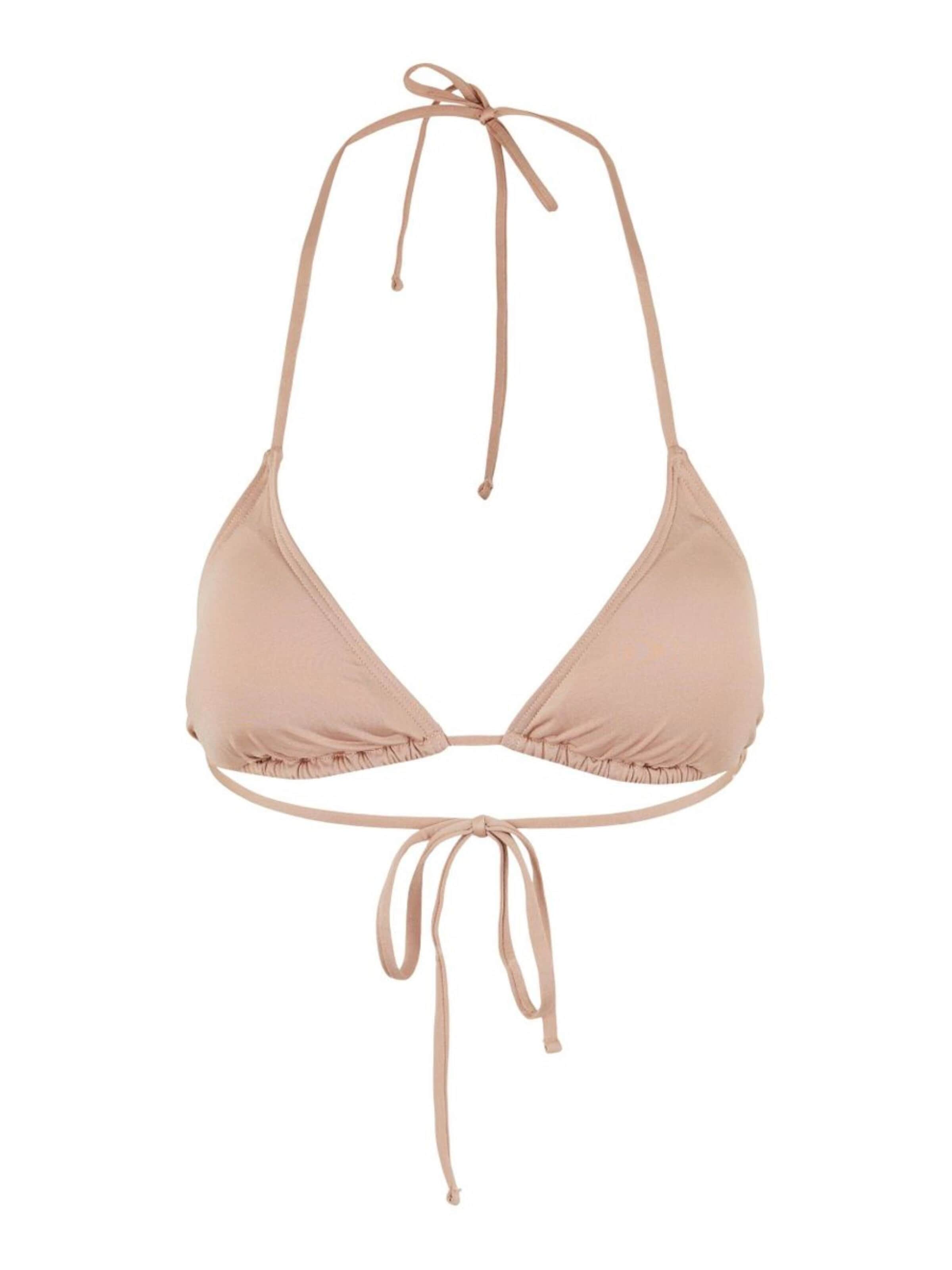 PIECES Triangel Bikinitop‌‌‌‌‌‌‌‌ in Beige: Vorderseite