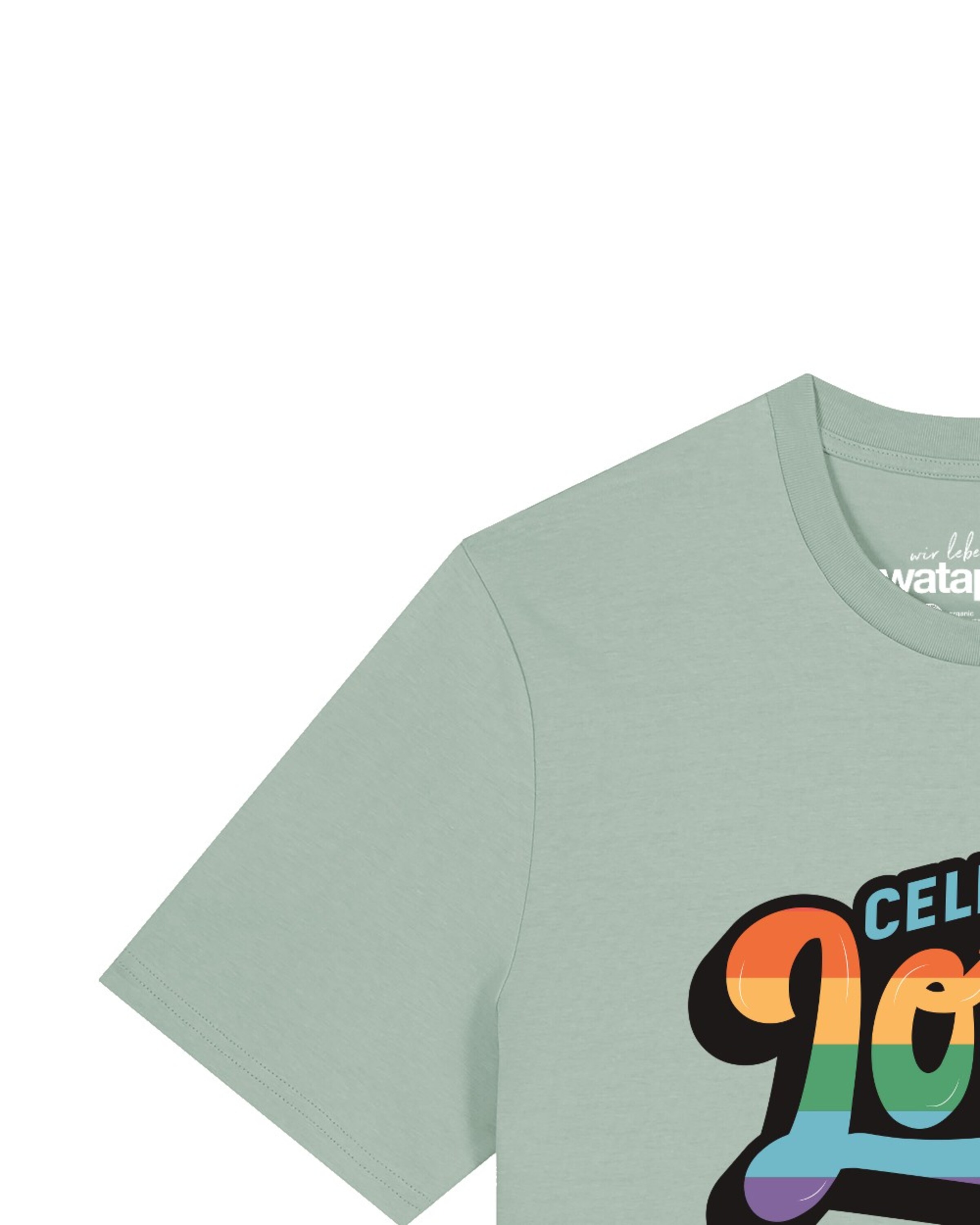 T-Shirt 'Celebrate Love' Watapparel en vert
