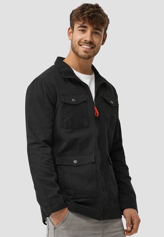 INDICODE JEANS Übergangsjacke 'Simeon' in Schwarz