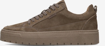 PS Poelman Sneakers laag 'Ivar' in Bruin: voorkant