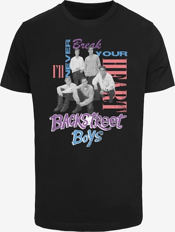 Merchcode Shirt 'Backstreet Boys - INBYH' in Zwart: voorkant