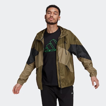ADIDAS PERFORMANCE Куртка в спортивном стиле в Зеленый: спереди