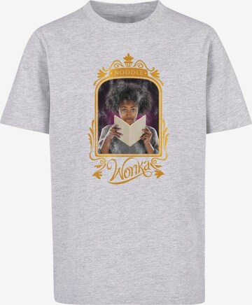 ABSOLUTE CULT T-Shirt 'Wonka - Noodle Frame' in Grau: predná strana