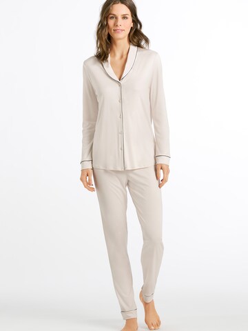 Hanro Pyjama ' Natural Comfort ' in Roze: voorkant