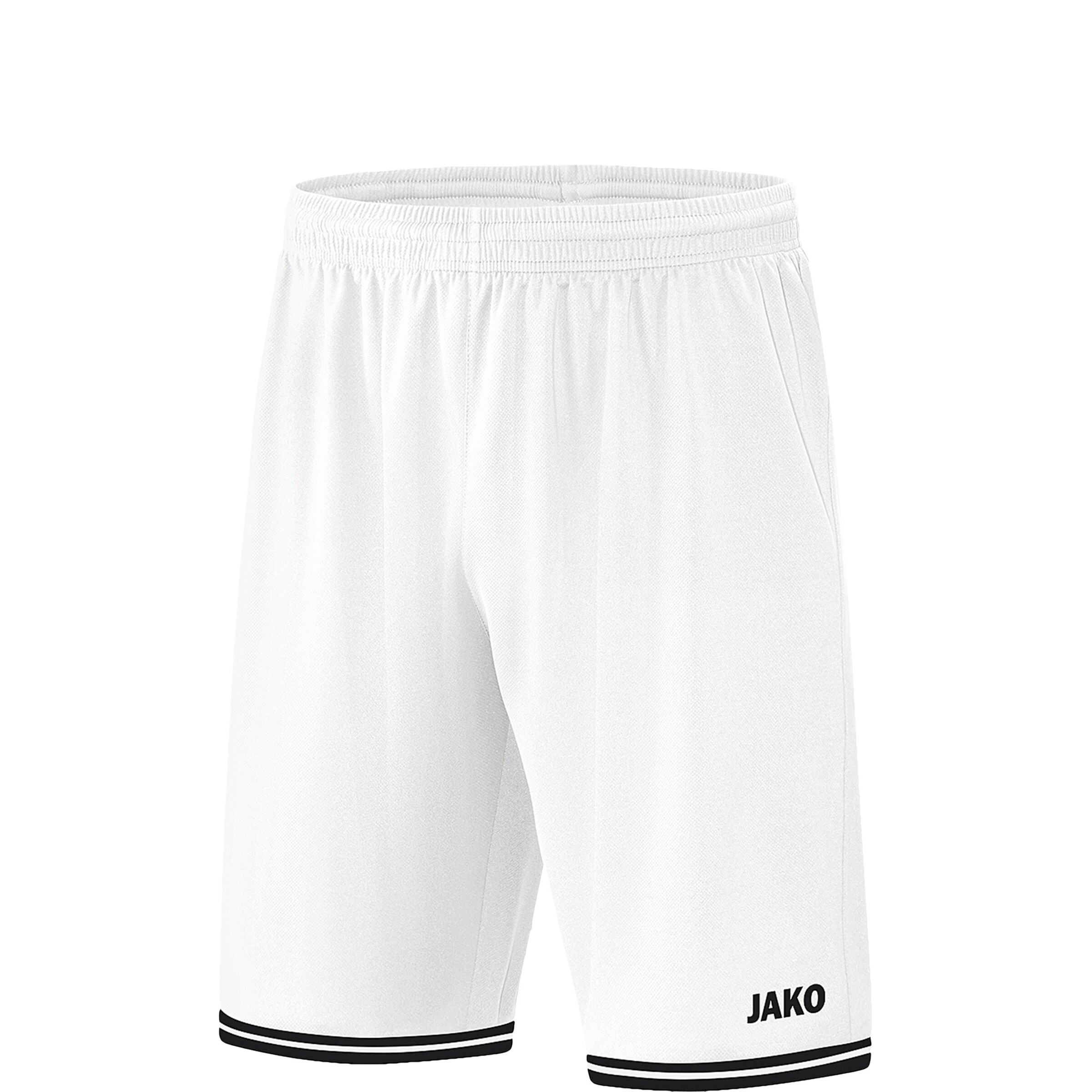 JAKO Loosefit Sportshorts 'Center 2.0' in Weiß: Vorderseite