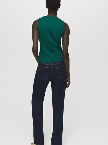 MANGO Gebreide bodywarmer 'ANTONIA' in Groen