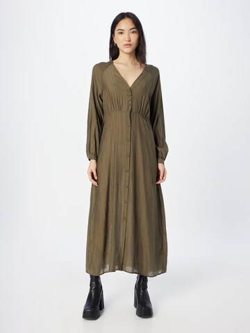 Robe-chemise 'Nabia' minus en vert : devant