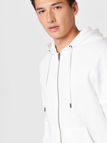 JACK & JONES Sweatjakke 'JJStar' i hvid