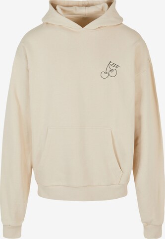 Merchcode Sweatshirt 'Cherry' in Beige: front