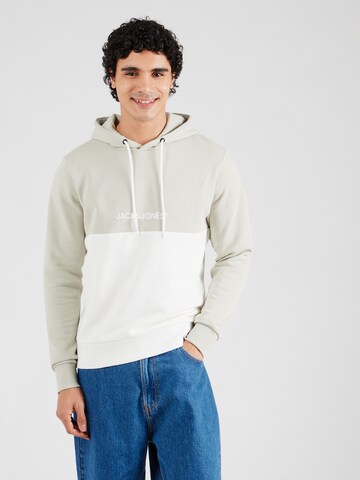 Sweat-shirt 'RYDER' JACK & JONES en beige : devant