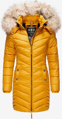 NAVAHOO Winter Coat 'Nimalaa' in Yellow: front