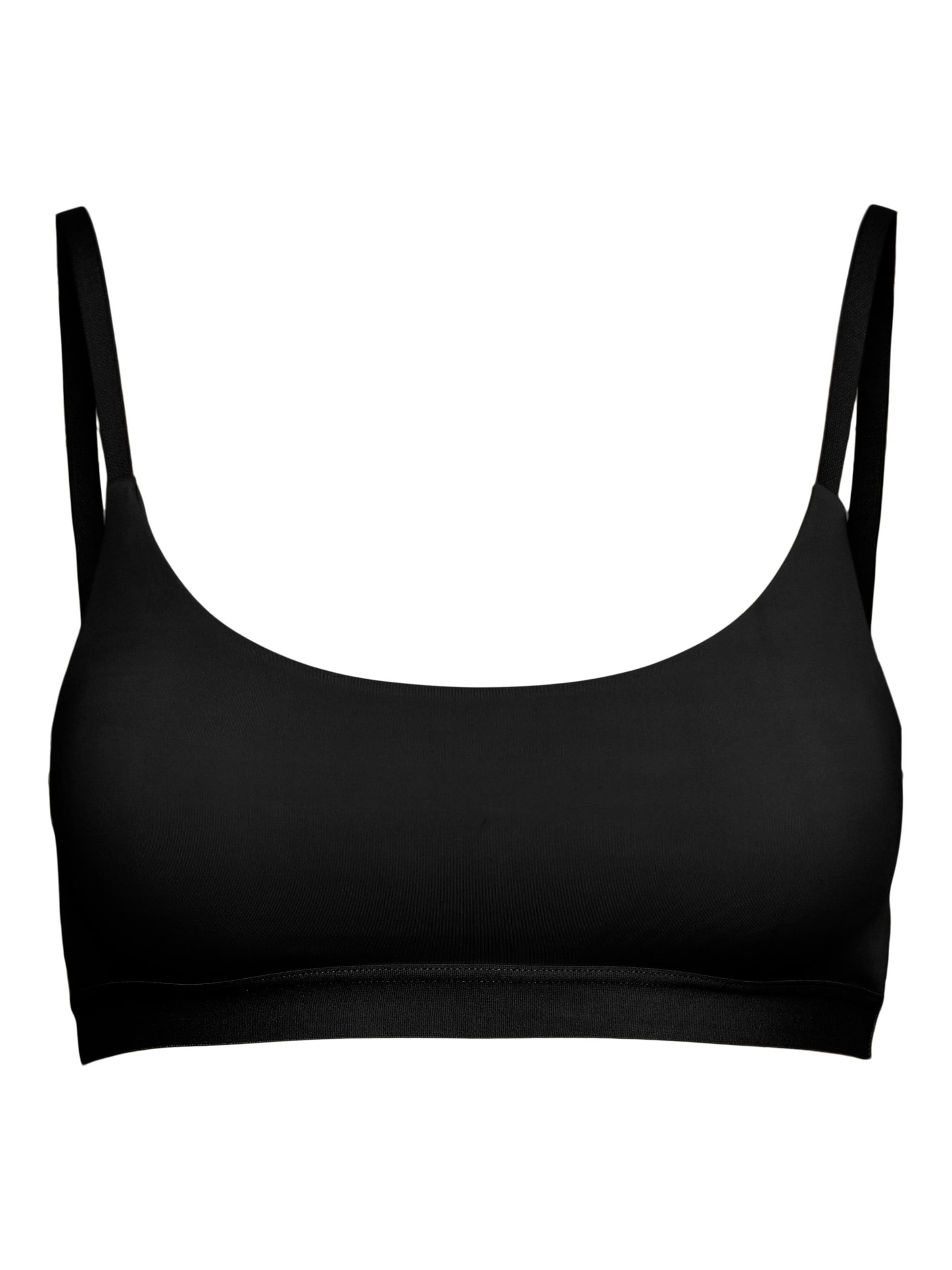 melns PIECES T-krekla Krūšturis 'Namee': no priekšpuses