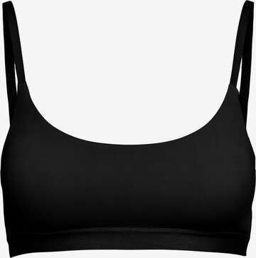 T-shirt Reggiseno 'Namee' di PIECES in nero: frontale