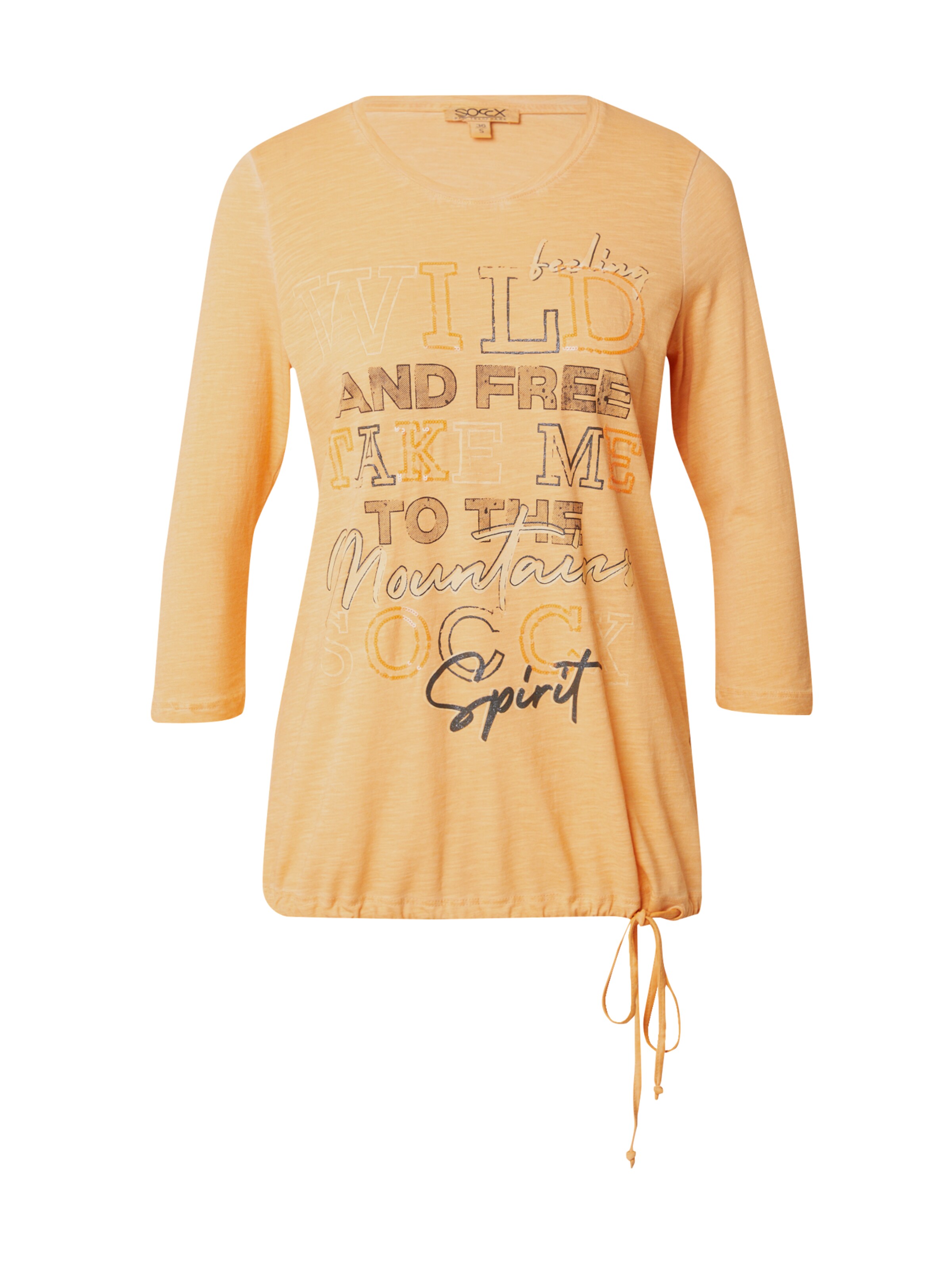Soccx Shirt 'Wanderlust' in Orange: front