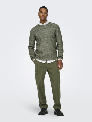 Only & Sons Loosefit Broek 'ONSSinus' in Groen
