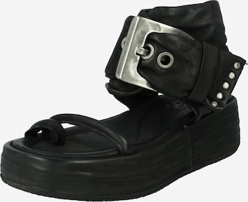 A.S.98 T-bar sandals 'Festa' in Black: front