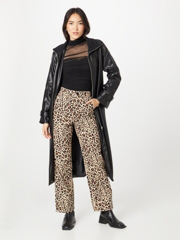 Monki Wide leg Broek in Beige