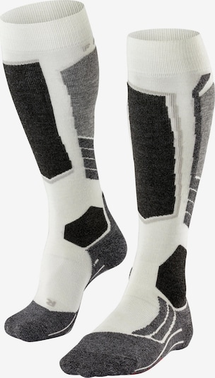 FALKE Urheilusukat 'SK2' koossa 35-36 värissä musta / offwhite, Tuotenäkymä