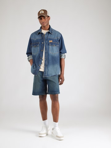 HUGO Comfort fit Button Up Shirt 'Ebant' in Blue