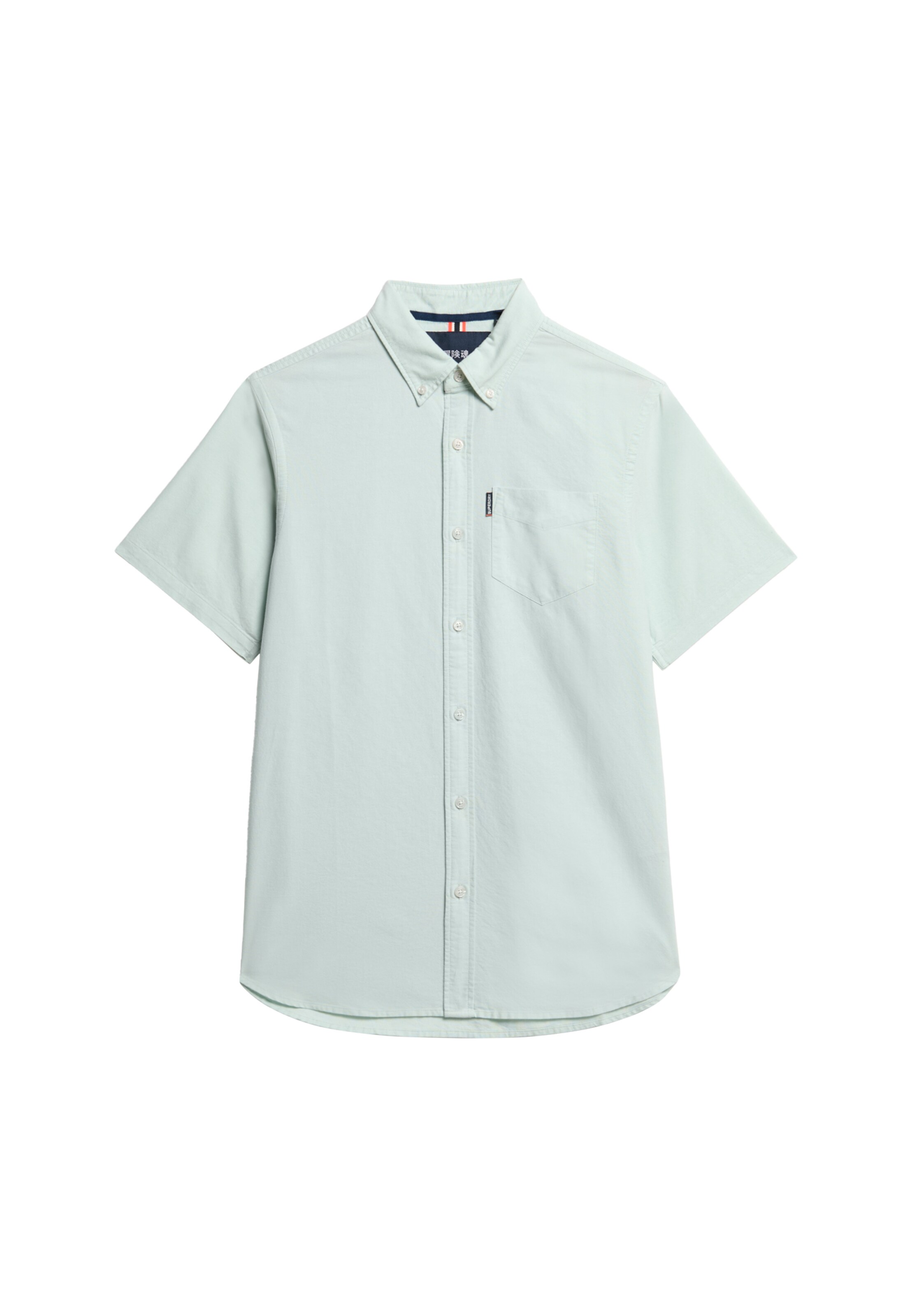 Superdry Regular fit Overhemd in Groen: voorkant