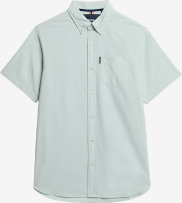 Superdry Regular fit Overhemd in Groen: voorkant