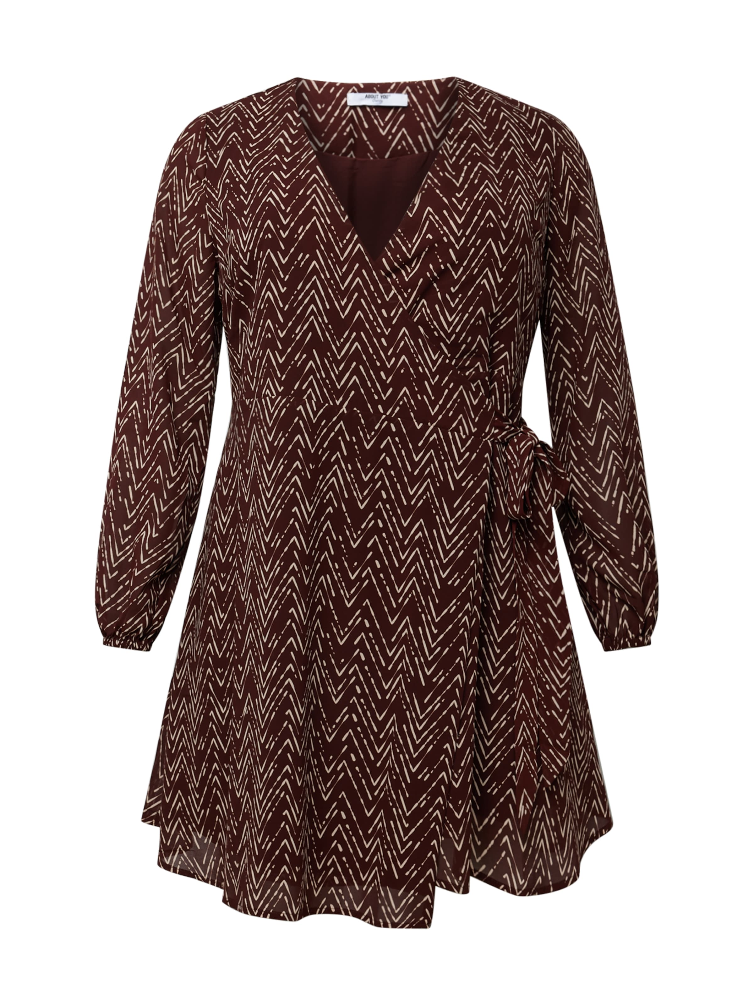 ABOUT YOU Curvy Φόρεμα 'Louisa' σε καφέ: μπροστά