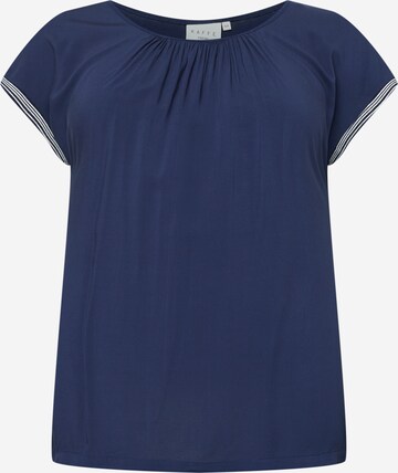 KAFFE CURVE Blouse 'Boline' in Blue: front