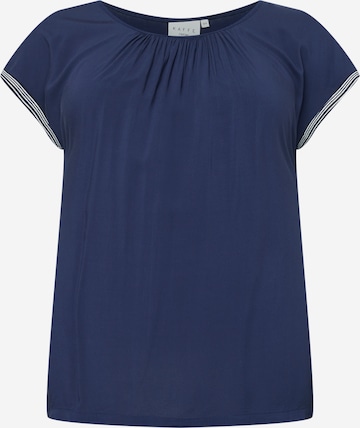 KAFFE CURVE - Blusa 'Boline' em azul: frente