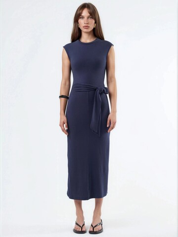 Busem Dress in Blue: front