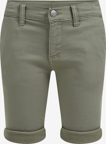 Coupe slim Pantalon WE Fashion en vert : devant