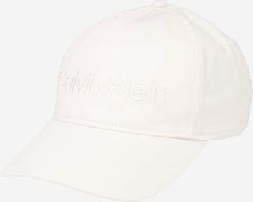 Calvin Klein غطاء بلون أبيض: الأمام