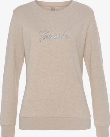 Sweat-shirt BENCH en beige : devant