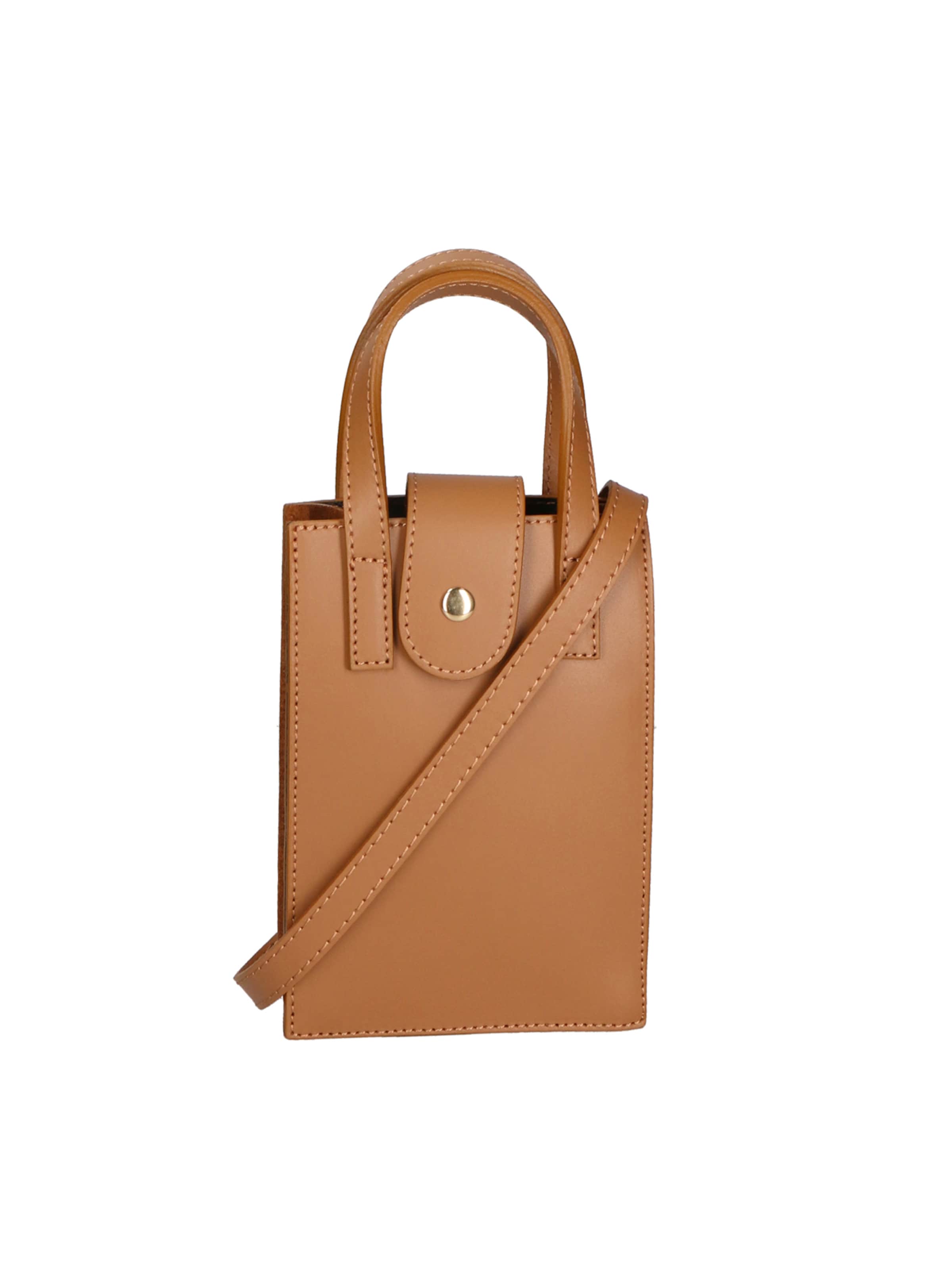 Gave Lux Handtas in Bruin: voorkant