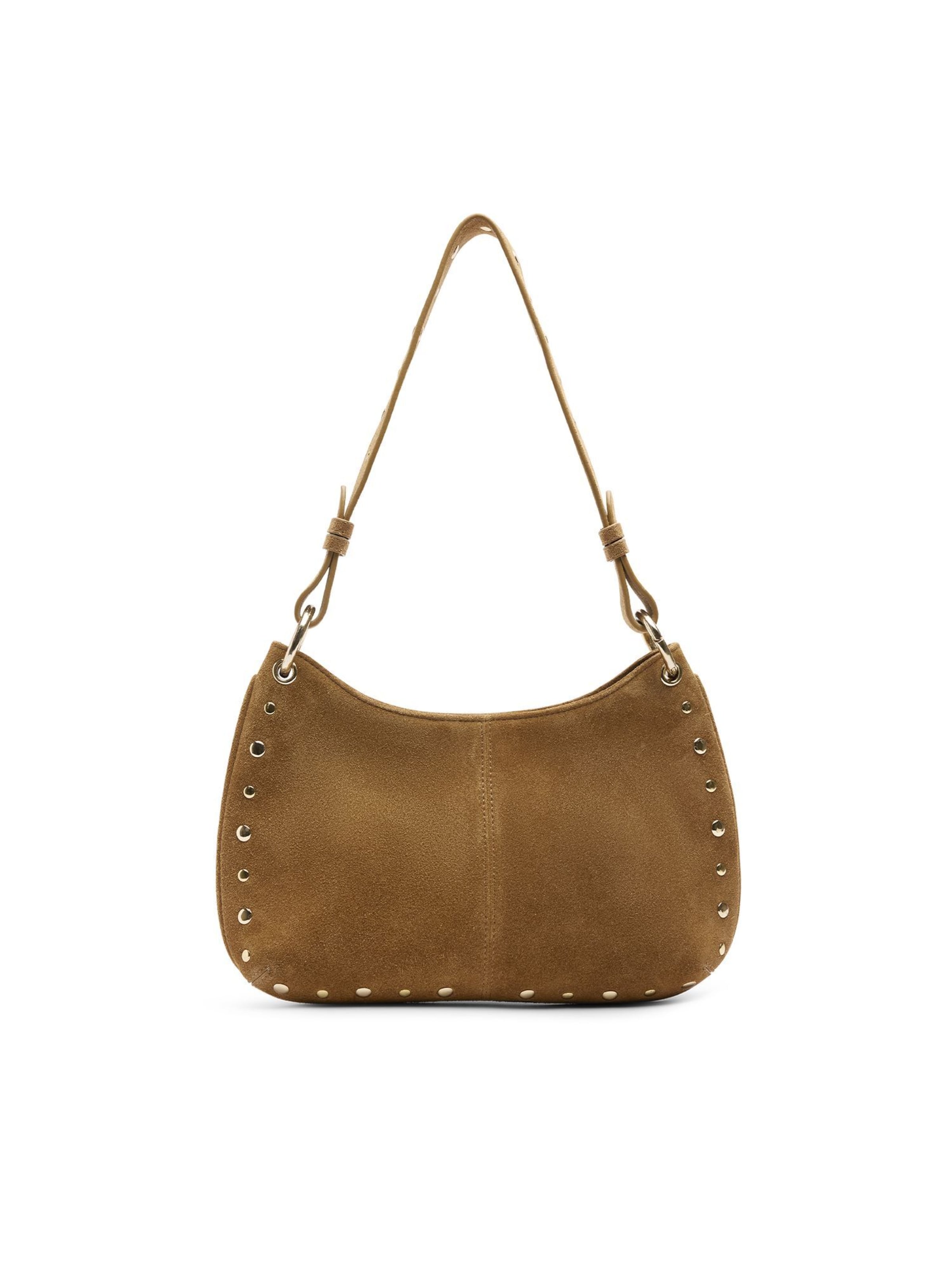 Sac bandoulière MANFIELD en marron : devant