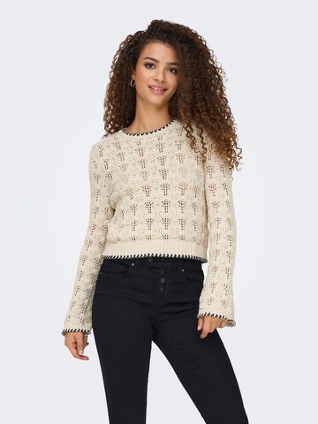 Pullover 'ONLCRYSTAL' di ONLY in beige: frontale