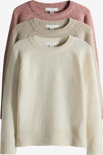 Megztinis iš The Set, spalva – marga smėlio spalva / margai raudona / vilnos balta, Prekių apžvalga