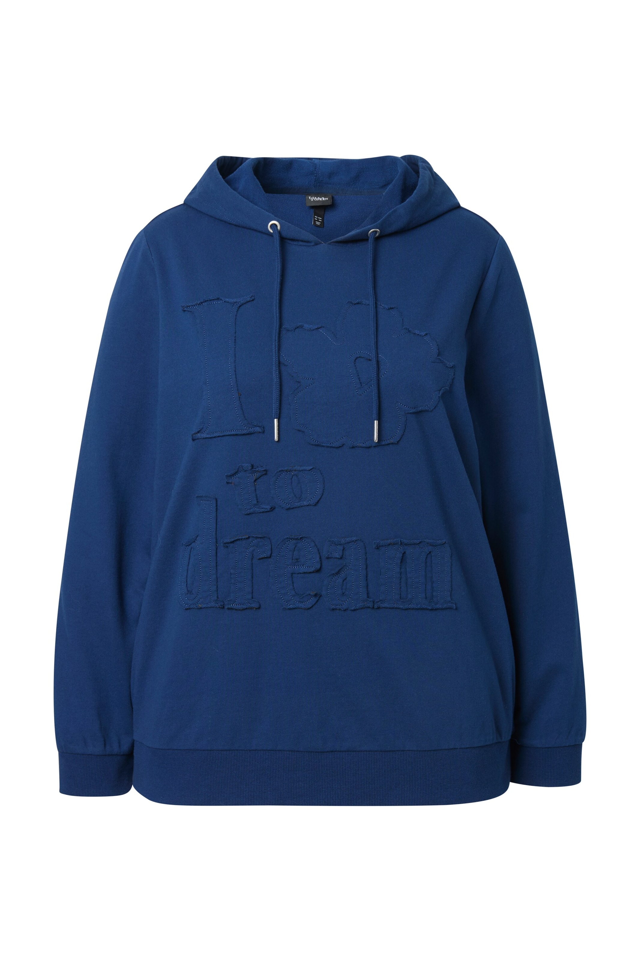 Ulla Popken Sweatshirt in Blauw: voorkant