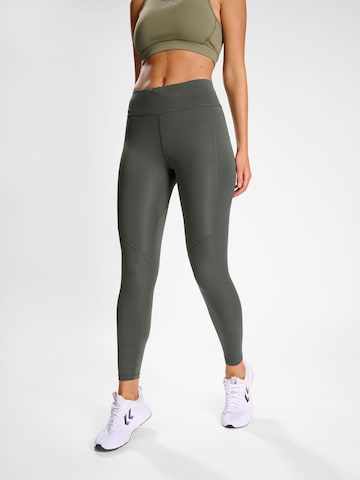 Newline Skinny Workout Pants 'BEAT' in Green: front
