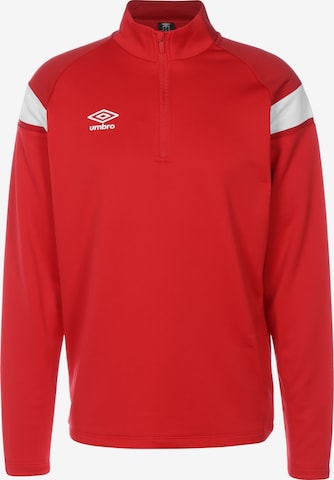 UMBRO Athletic Sweatshirt in Red: front