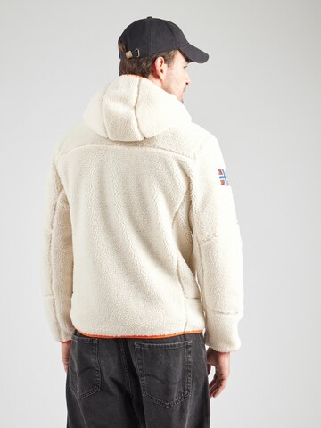 NAPAPIJRI Fleecejacke 'YUPIK' in Weiß: Rückseite
