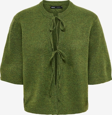 Cardigan 'ONLSimoni' ONLY en vert : devant