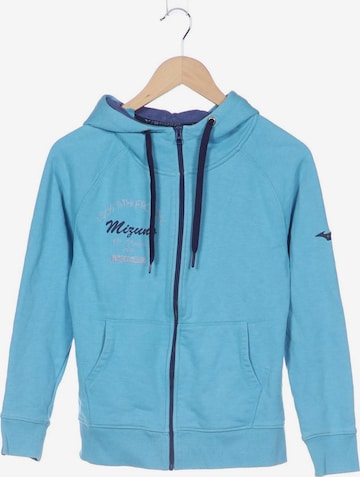 MIZUNO Sweatshirt & Zip-Up Hoodie in M in Blue: front