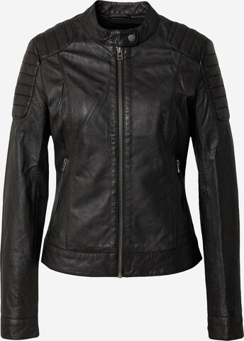 Goosecraft Between-Season Jacket 'Biker128' in Black: front