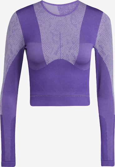 Sportiniai marškinėliai 'Seamless Yoga' iš ADIDAS BY STELLA MCCARTNEY, spalva – purpurinė / šviesiai violetinė, Prekių apžvalga