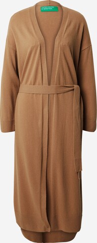 Cappotto in maglia di UNITED COLORS OF BENETTON in beige: frontale