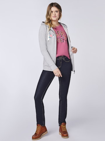 Oklahoma Jeans Sweatjacke in Grau