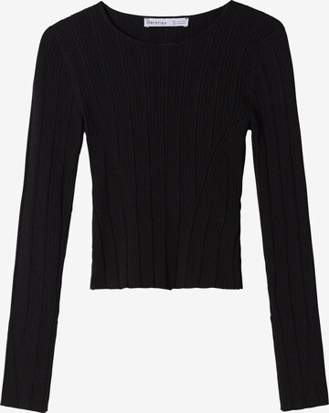 Bershka Sweater in Black: front