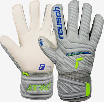 REUSCH Athletic Gloves 'Attrakt' in Grey: front